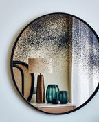 Bronze wall mirror round