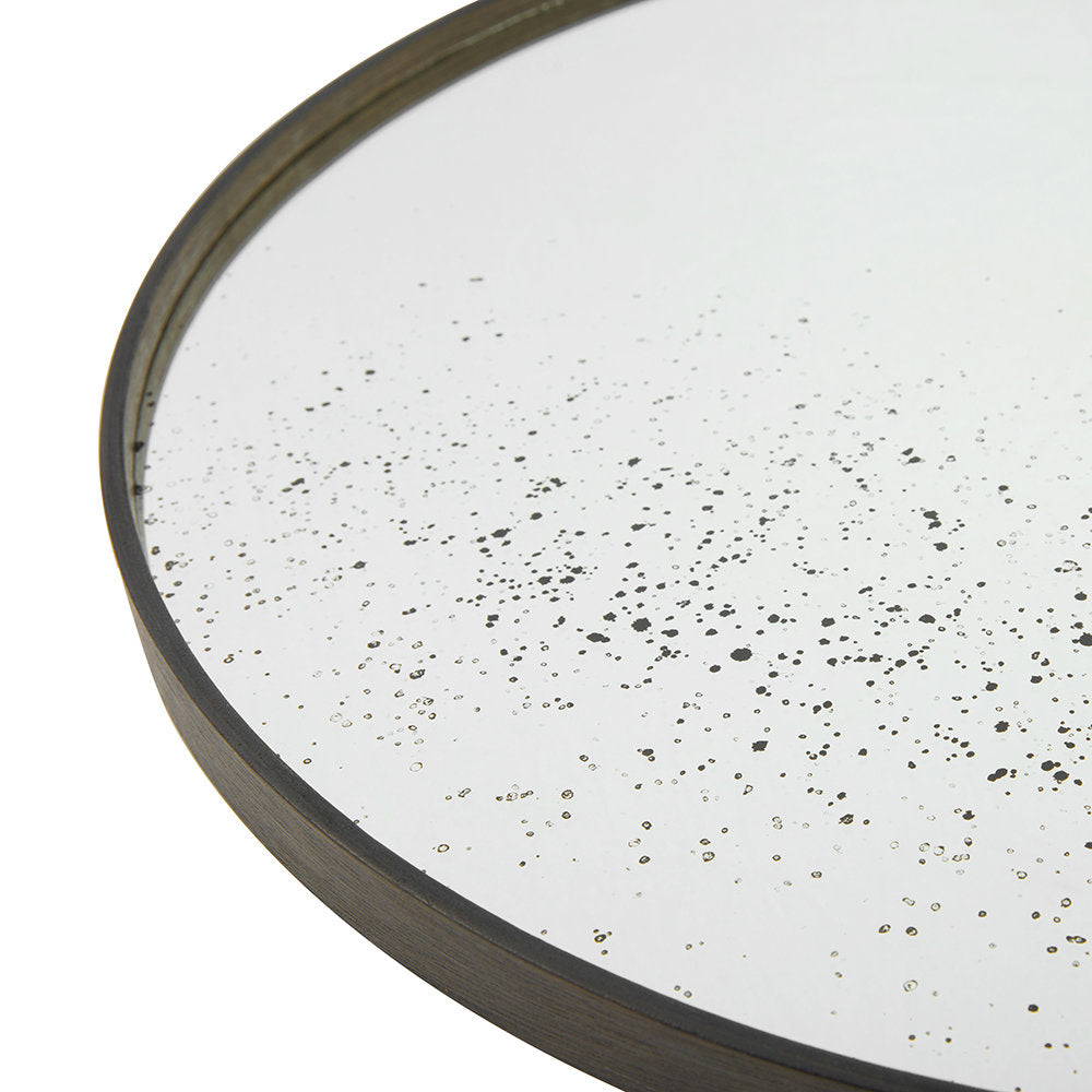 Clear wall mirror round